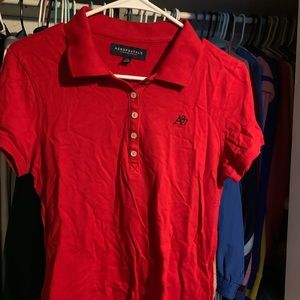 Red Aeropostale button up